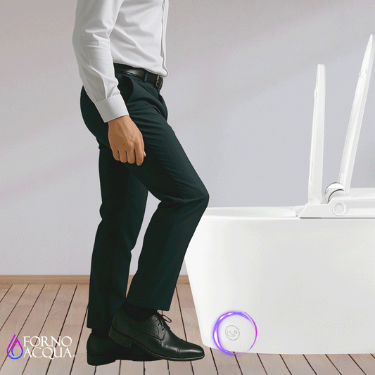 FORNO ACQUA Luxurious Super Smart Toilet. Includes Bidet, Heated Seat, Auto Flush, Auto Lid, Powerful Flush, Ideal for master bathrooms.