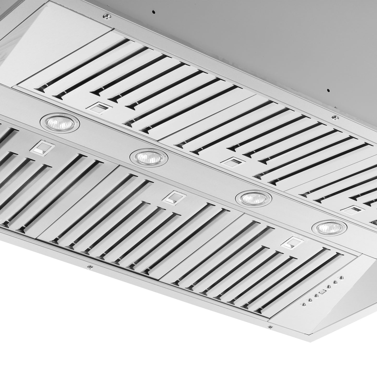 Forno Altilia 48-Inch Insert Range Hood, Stainless Steel, LED Lighting, Baffle Filters