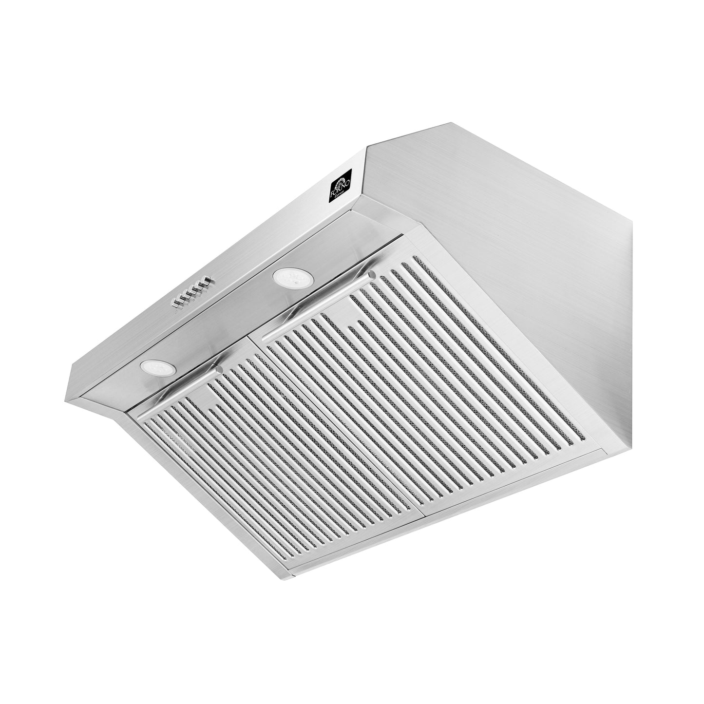 FORNO Premium 2-Piece Kitchen Bundle - Leonardo Espresso 30" Stainless Steel Range, 30" Stainless Steel Range Hood - FBDL-002-01CA