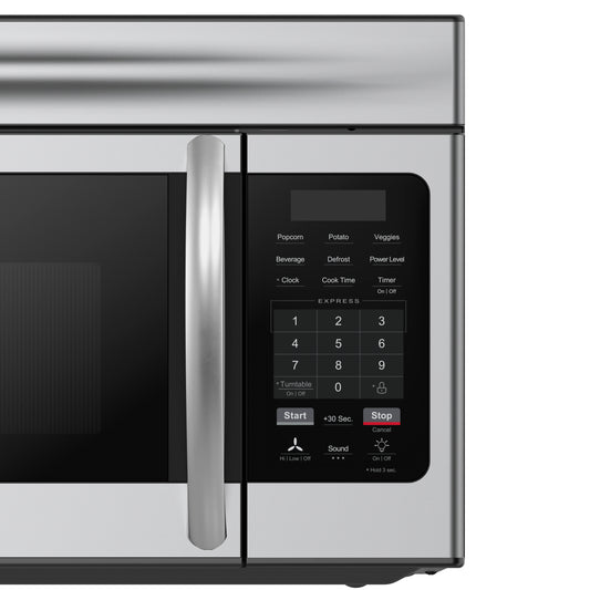 Forno Scalo 30-Inch Over the Range Microwave, Stainless Steel – 1.6 cu.ft, 300 CFM Vent, Touch Control, LED Light