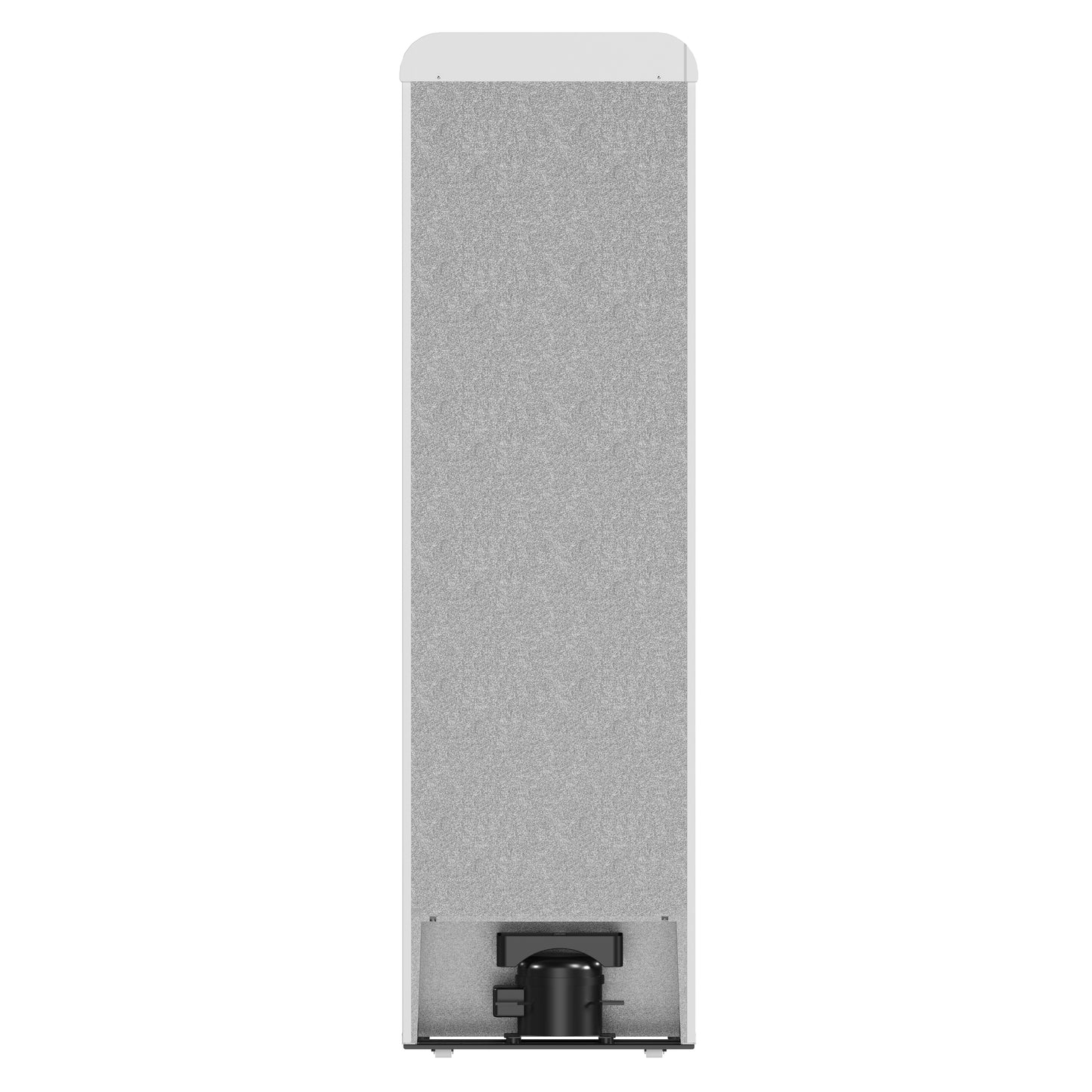 Forno Storico 22-Inch Retro bottom freezer Fridge in White, 9 cu.ft, copper-tone handle