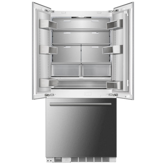 Rivestito Refrigerator, French Door, 36 Inch, Energy Star, Fast Freeze