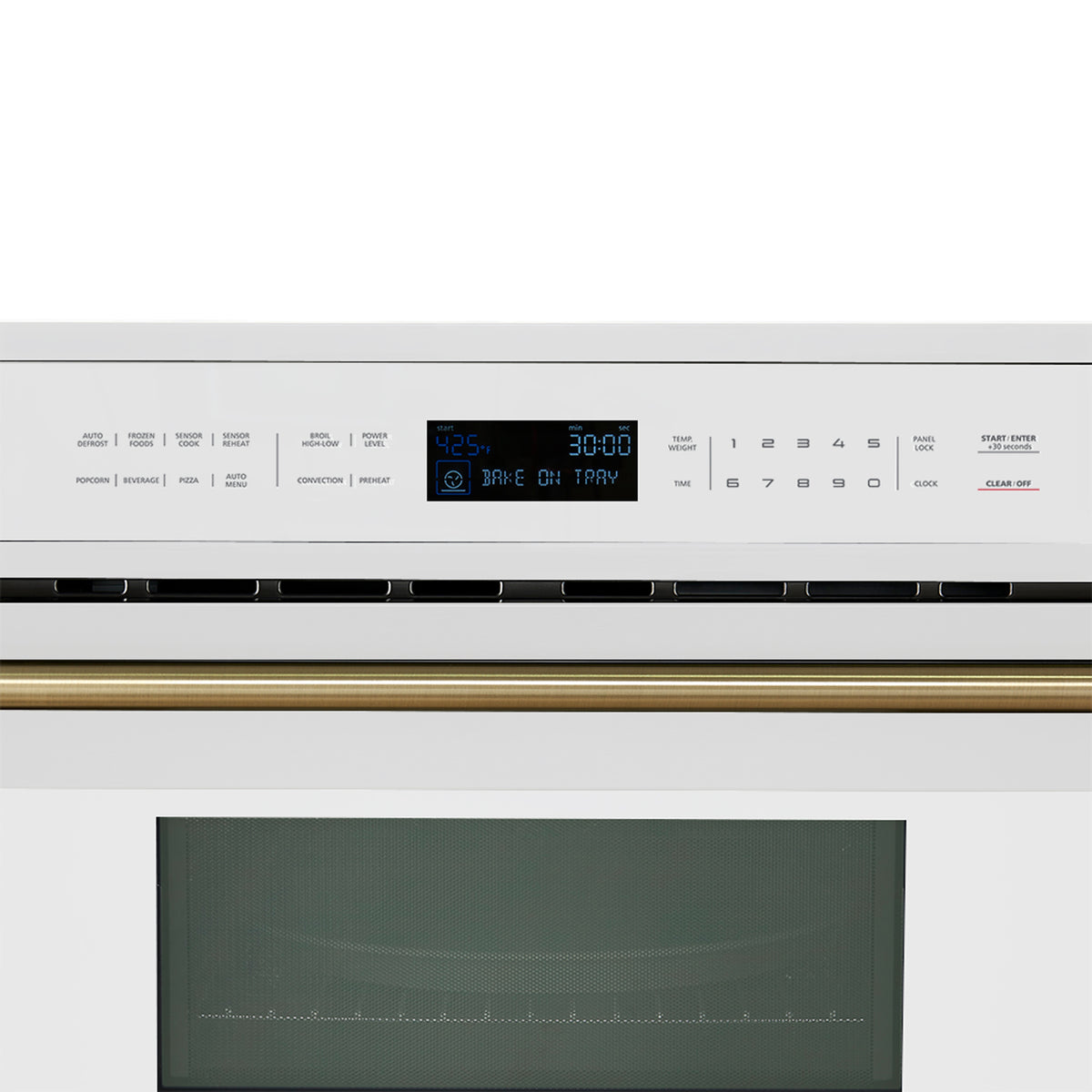FORNO 2-Piece Kitchen Bundle - 30" White Single Wall Oven (1333-30), 30" White Microwave (3093-30)