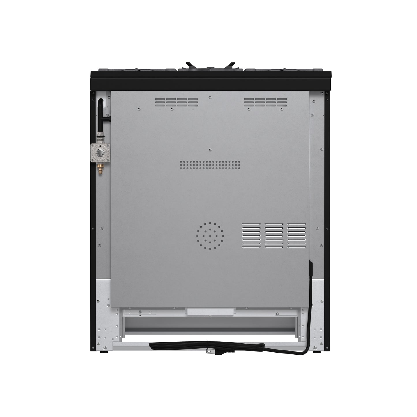 Forno Leonardo 30-Inch Stainless Steel Gas Range, 5 Sealed Burners (Totaling 39,500 BTU), 5 cu.ft. Convection Oven, Continuous Cast Iron Grates, Black Enamel Interior, Auto Re-Ignition, LP Conversion Kit Included