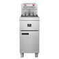 FORNO Commerciale Natural Gas Deep Fryer, 4 Burners 120,000 BTU, 50 lbs Oil Capacity