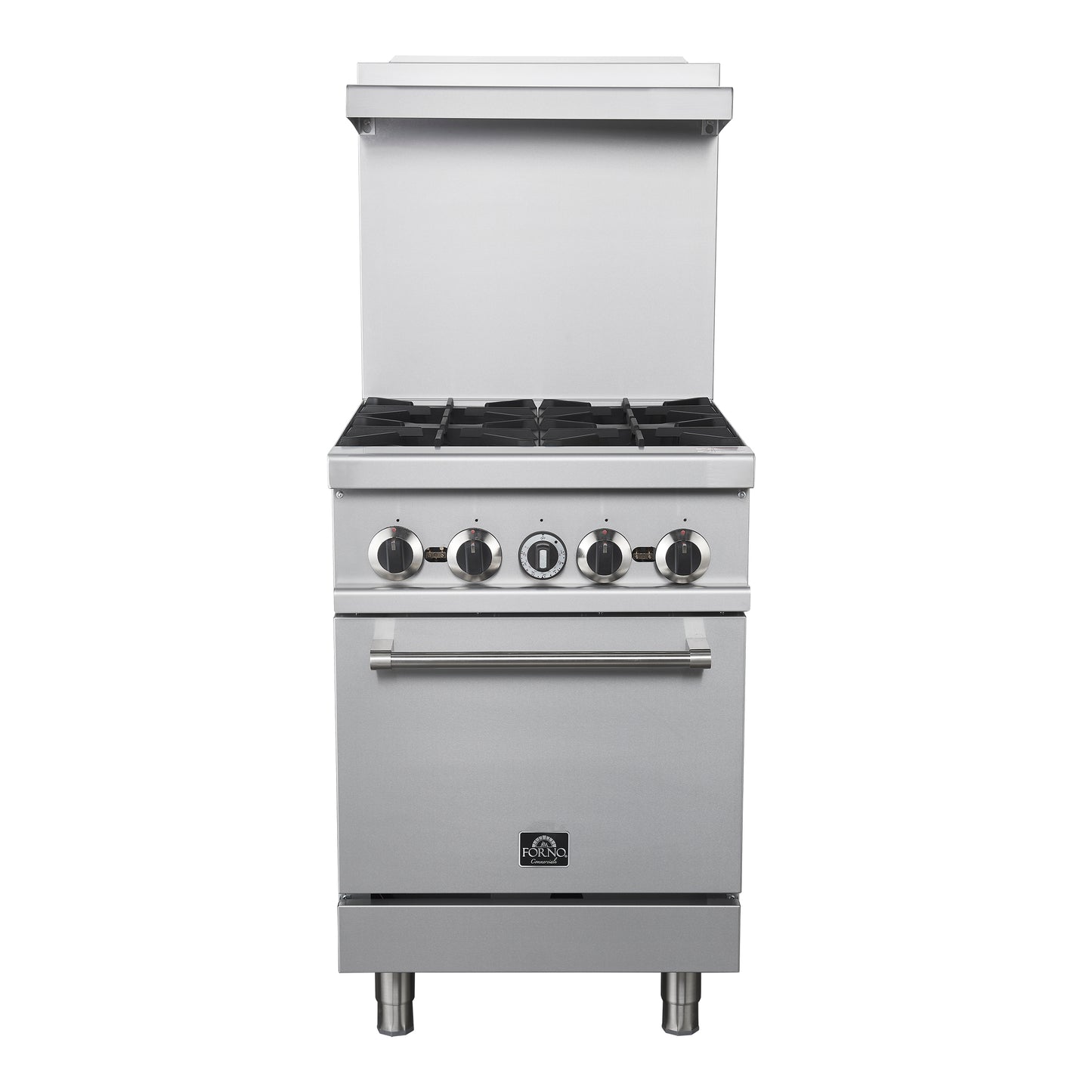 Forno Commerciale 24 Inch Gas Range with 4 Burners