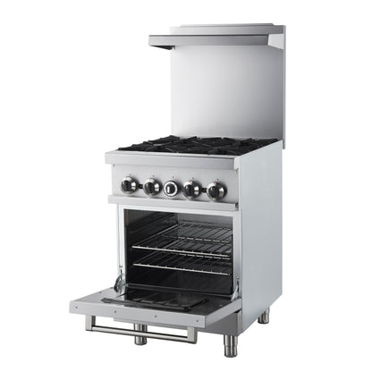 Forno Commerciale 24 Inch Gas Range with 4 Burners