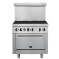 Forno Commerciale 36 Inch Gas Range with 6 Burners