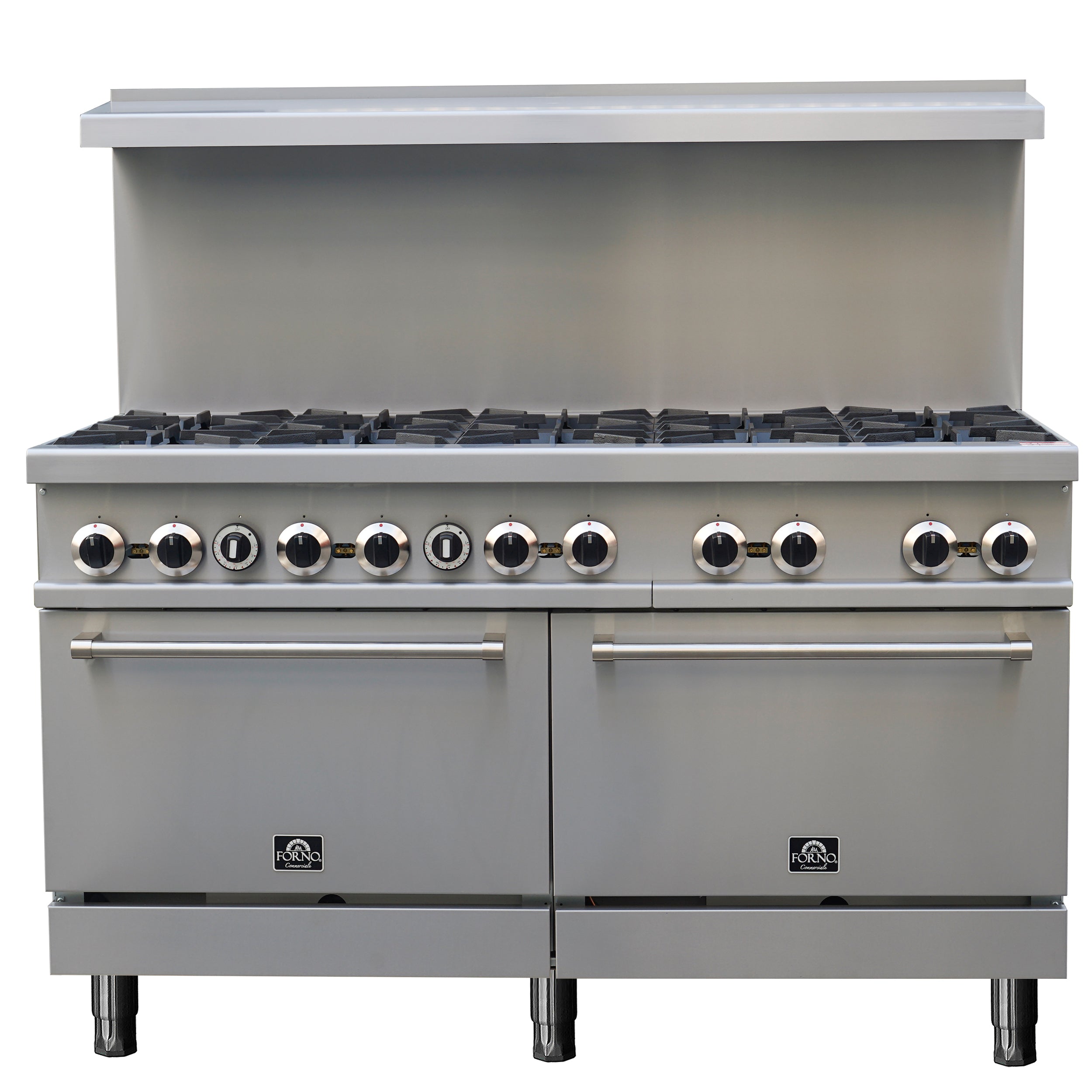Forno Commerciale 60 Inch Stainless Steel Gas Range, 10 Burners 300,00 ...