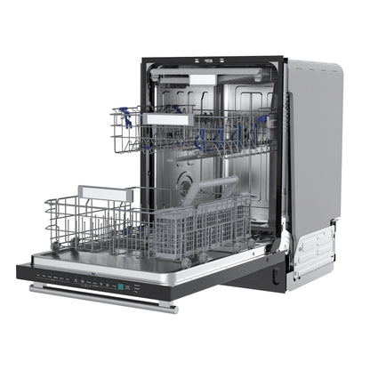 Stella 24 in. Built-in Dishwasher in Black, Tall Tub, Top Touch Control, Fingerprint-Resistant Stainless Steel Dishwasher, Black, Quiet 44 dBA, Soil-Sensing Capable, NSF & ENERGY STAR