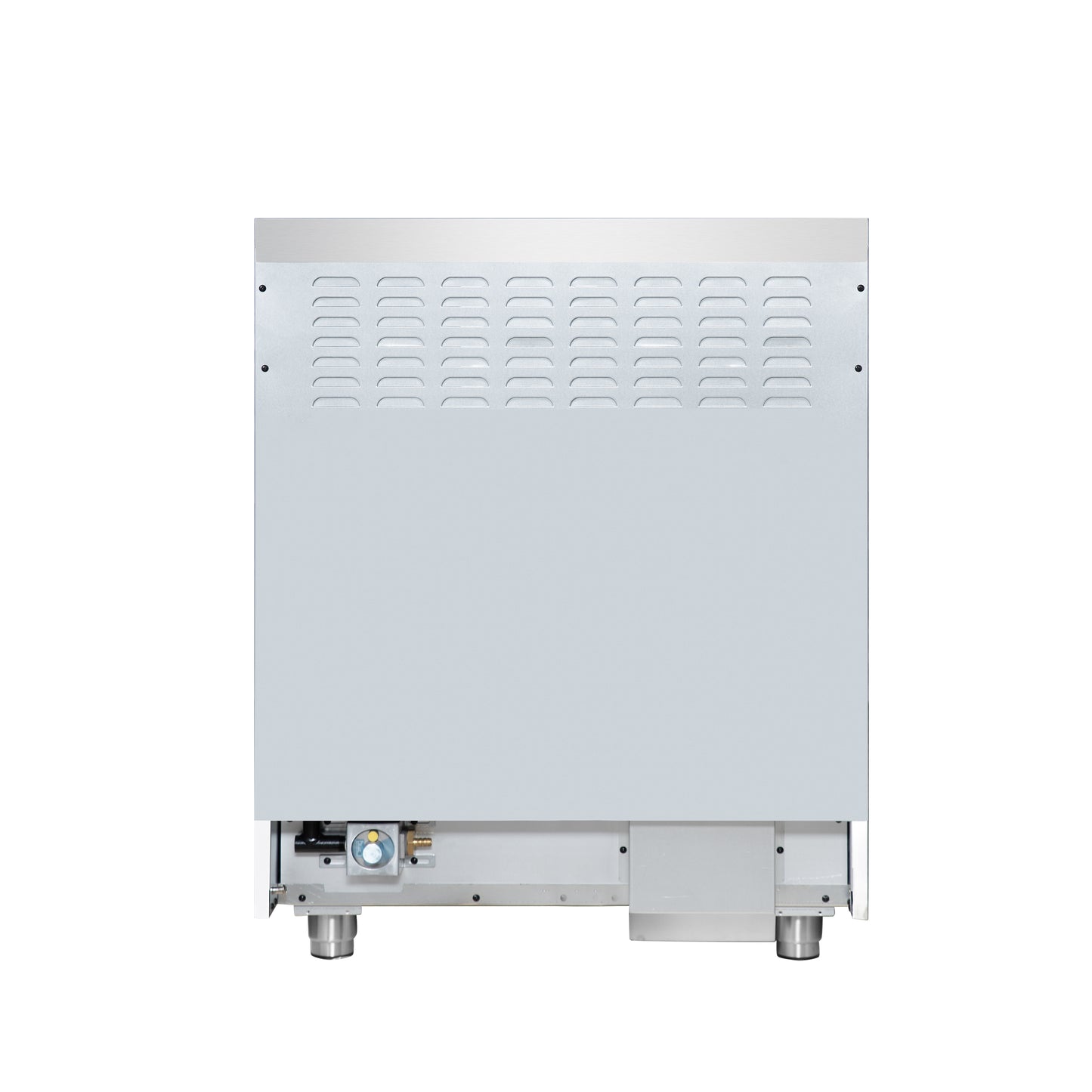 Forno Massimo 30 Inch Freestanding Dual Fuel Range in White with Antique Brass Accessories, 4 Burners, 4.32 cu. ft. Convection Oven