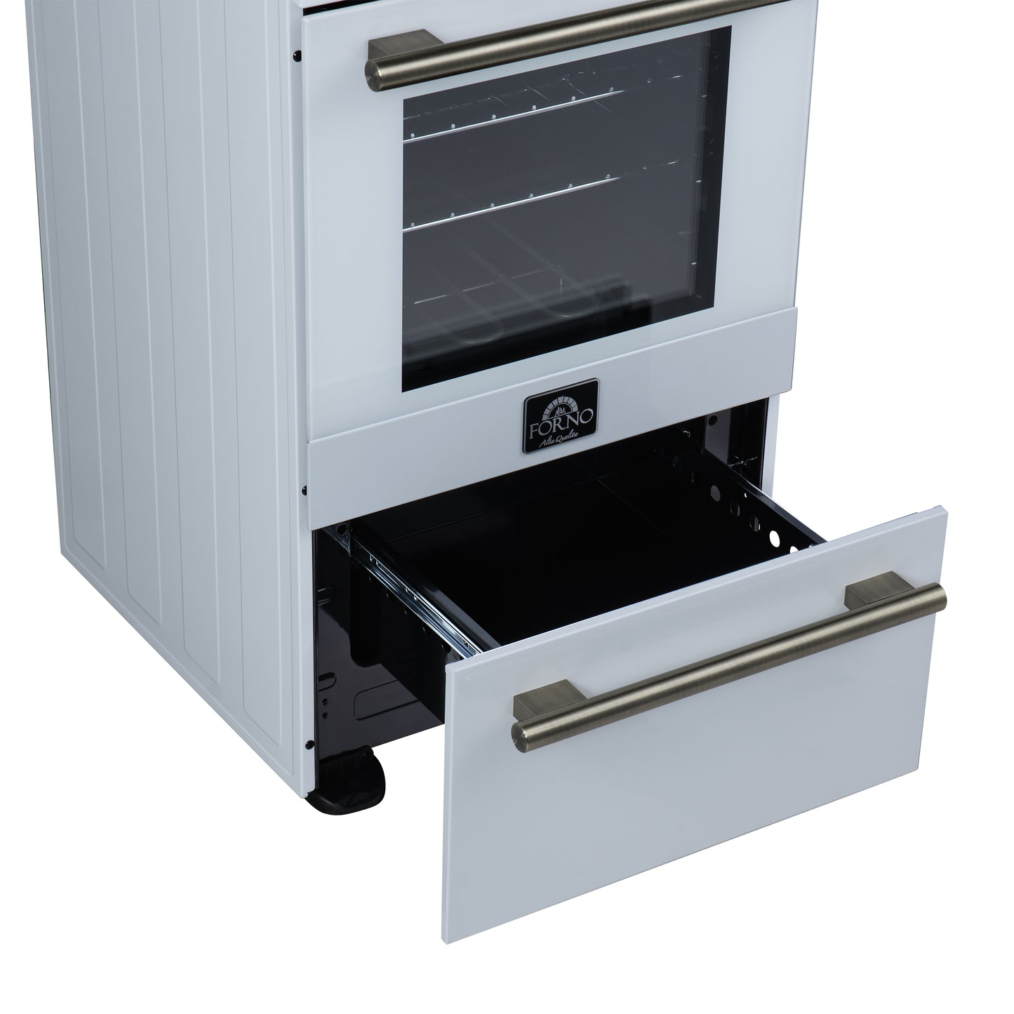 Forno Pallerano 20 Inch Freestanding Electric Range in White, Canada Version, Plug and Cord Included