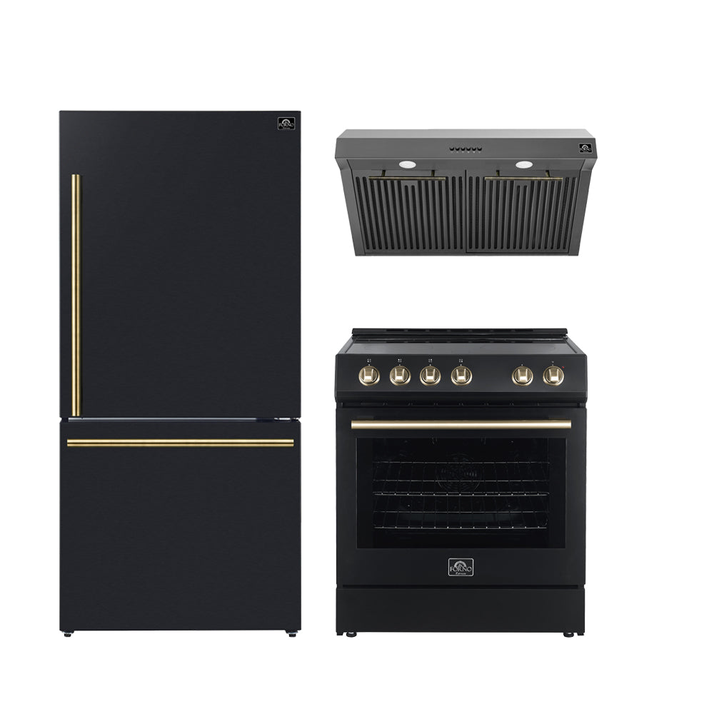 FORNO Premium 3-Piece Kitchen Bundle - Leonardo Espresso 30