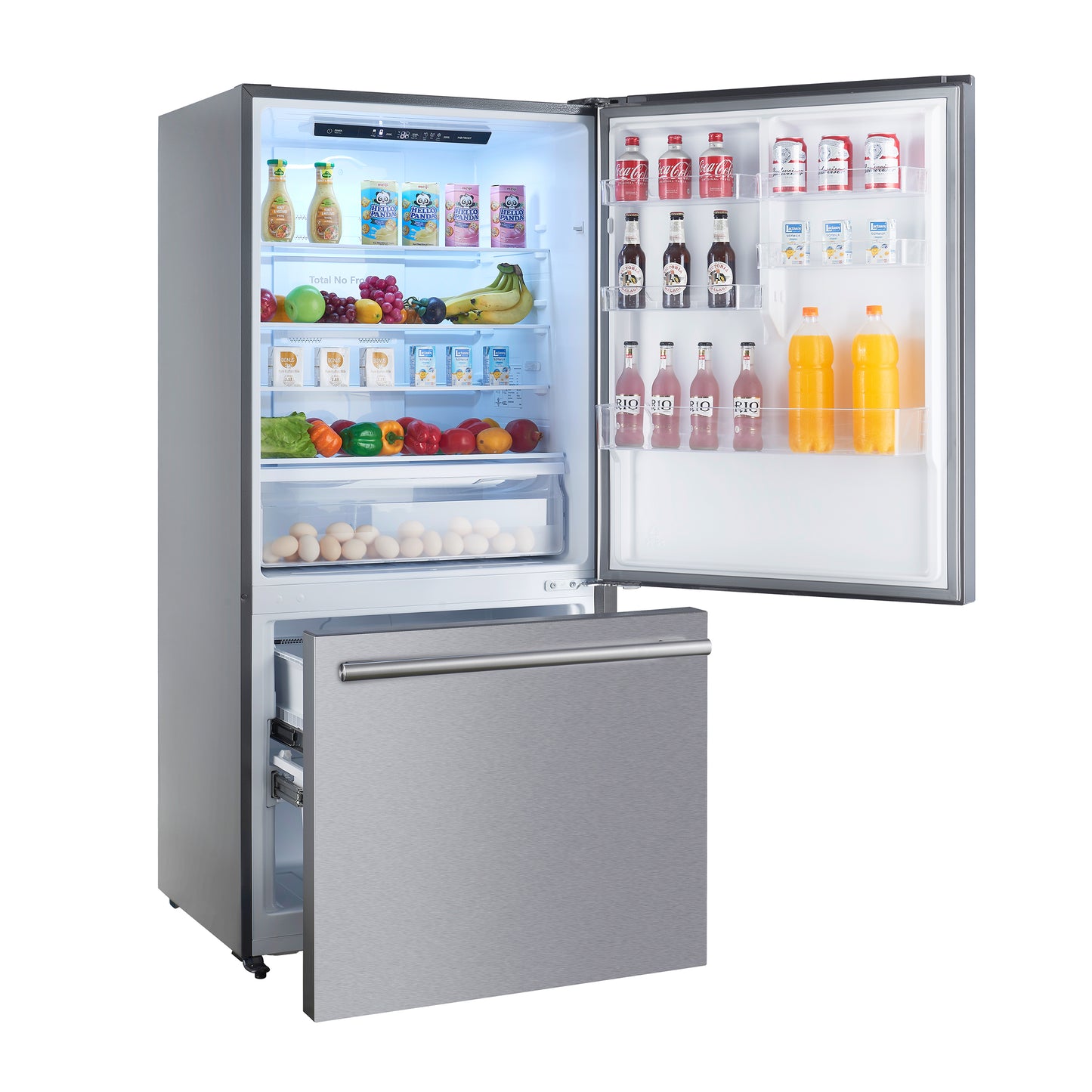 FORNO 2-Piece SS Kitchen Bundle - 36" Electric Range and 31" Bottom Freezer Refrigerator