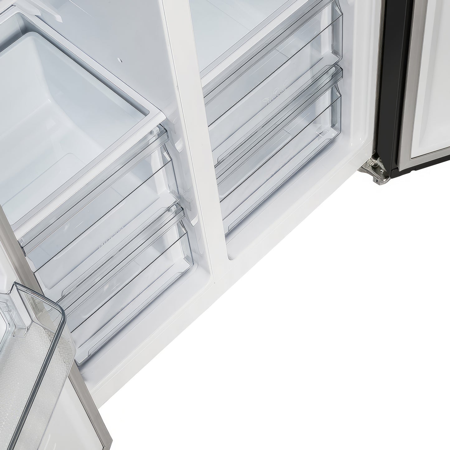 Forno Salerno Espresso 33-Inch Black Side-by-Side Refrigerator, 15.6 Cu. Ft., Energy-Efficient, No Frost, Modern Design