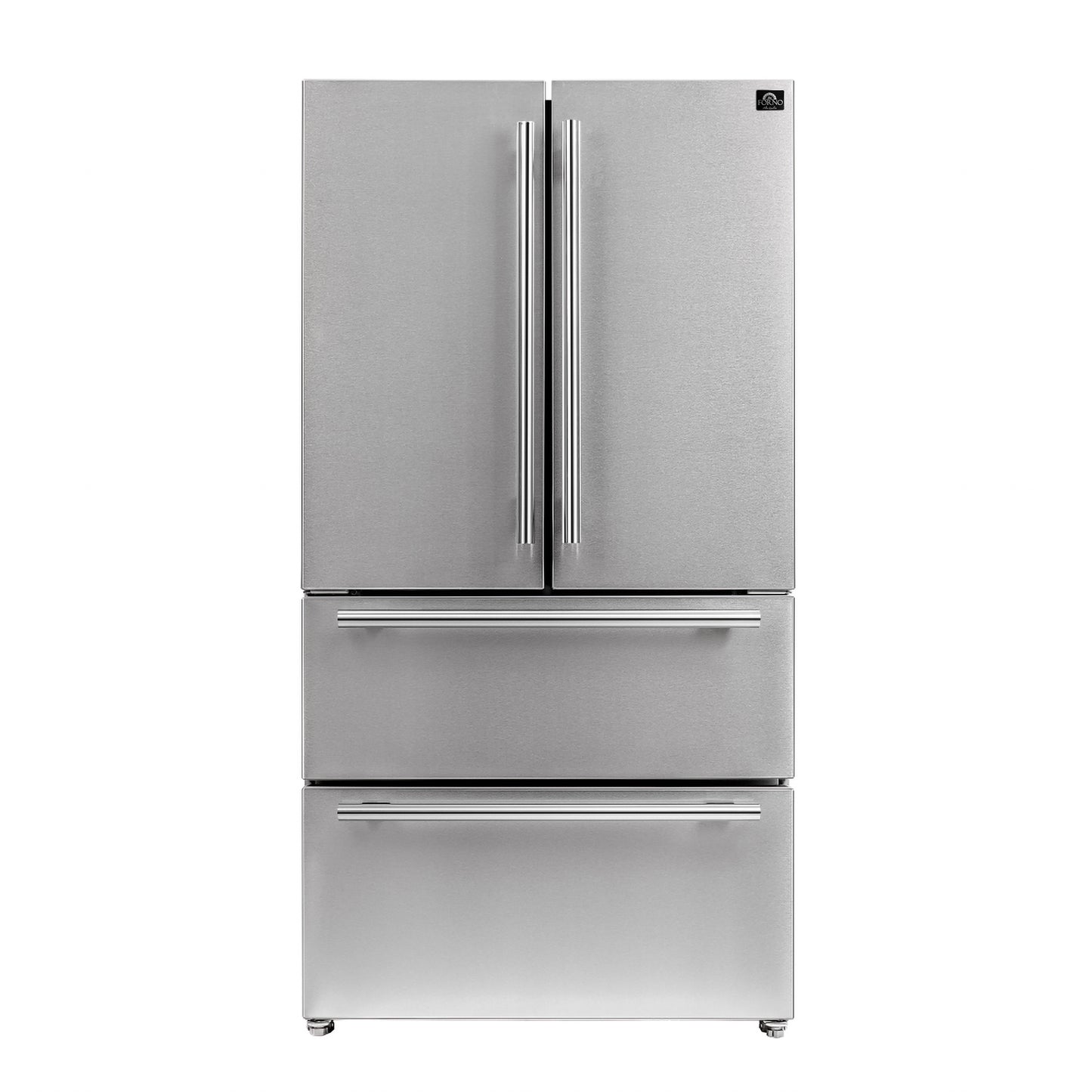 FORNO 2-Piece SS Kitchen Bundle - 30" Electric Range and 36" Bottom Freezer Refrigerator