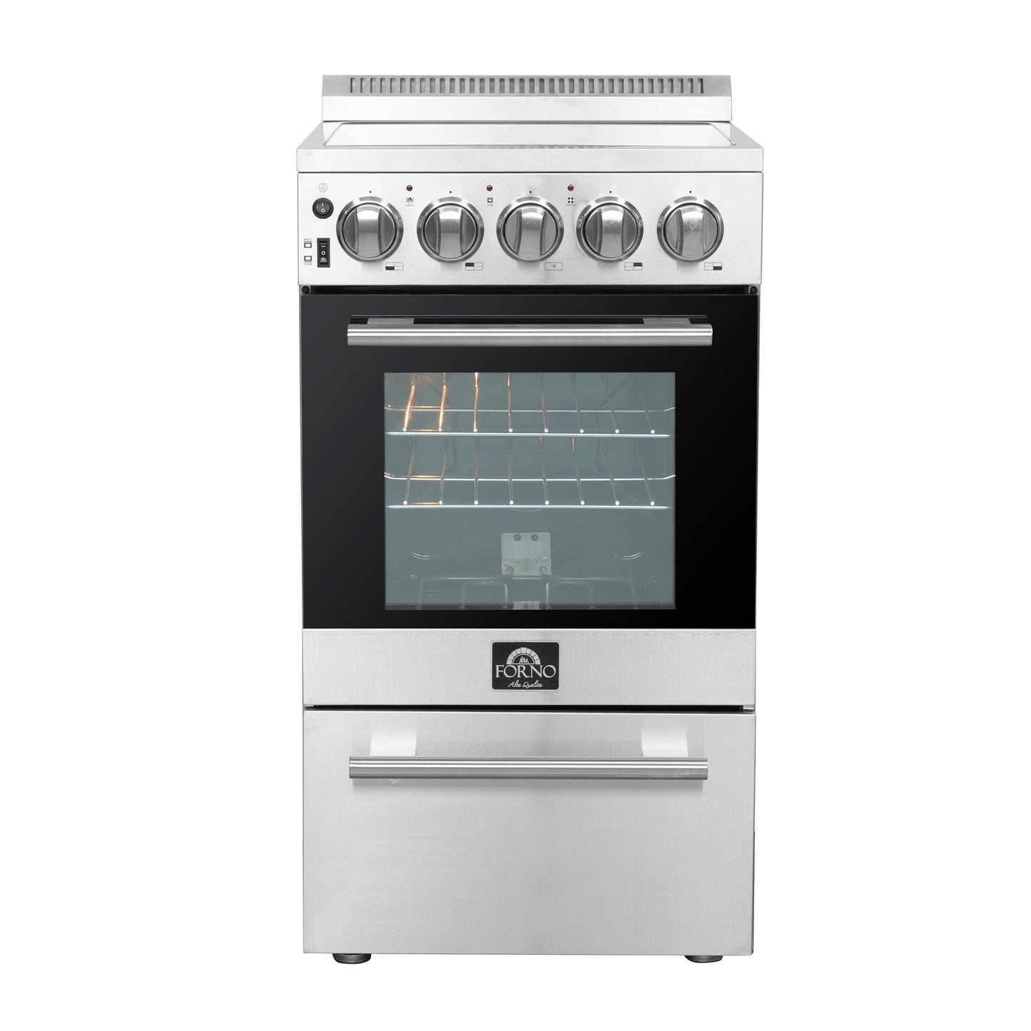 Forno Pallerano 20-Inch Freestanding Electric Range, Canada Version, Plug and Cord Included