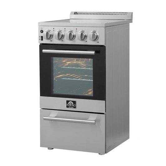 Forno Pallerano 20 Inch Freestanding Electric Range, Compact Design