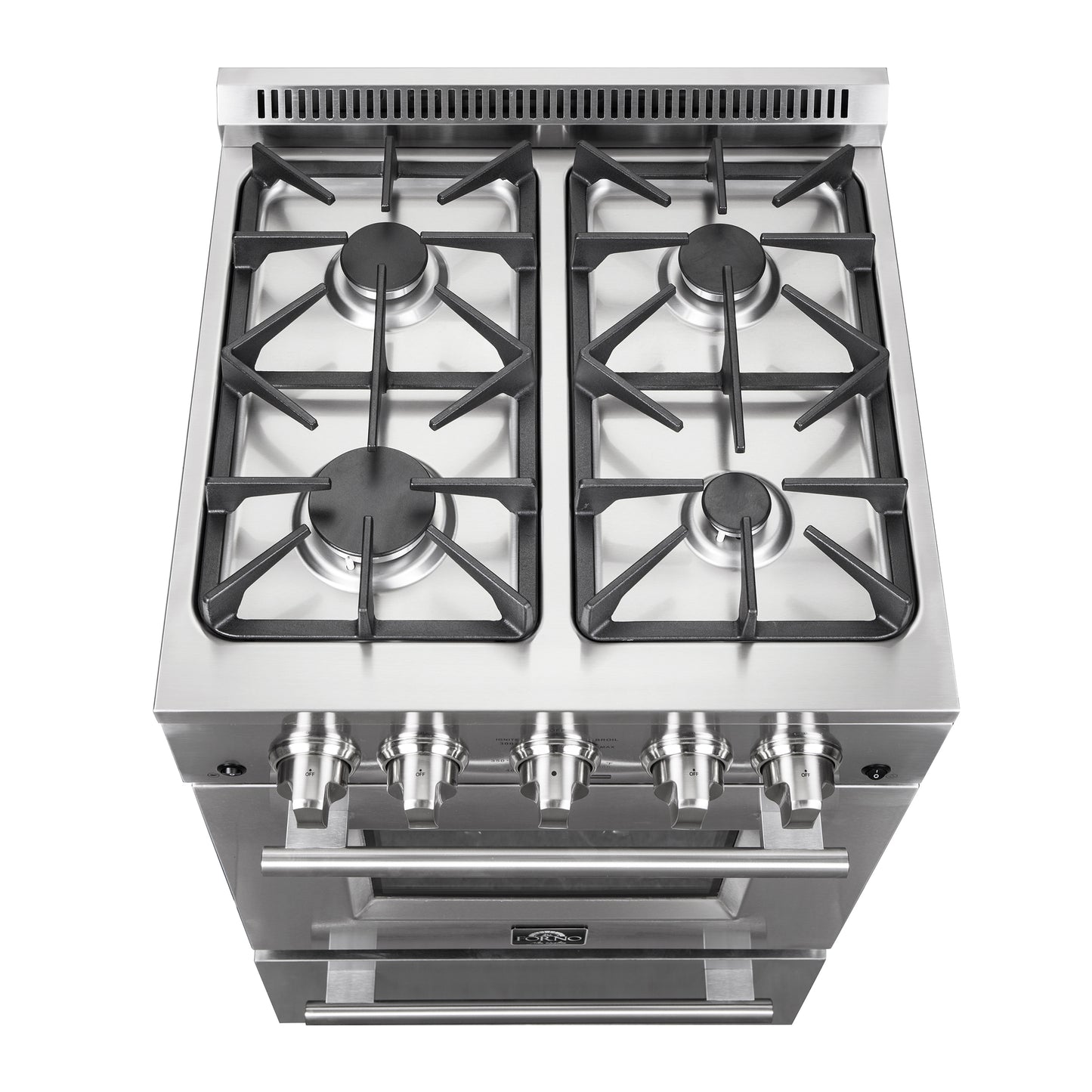 Forno Breno 24-Inch Freestanding Gas Range, Plug Included, Energy Efficient