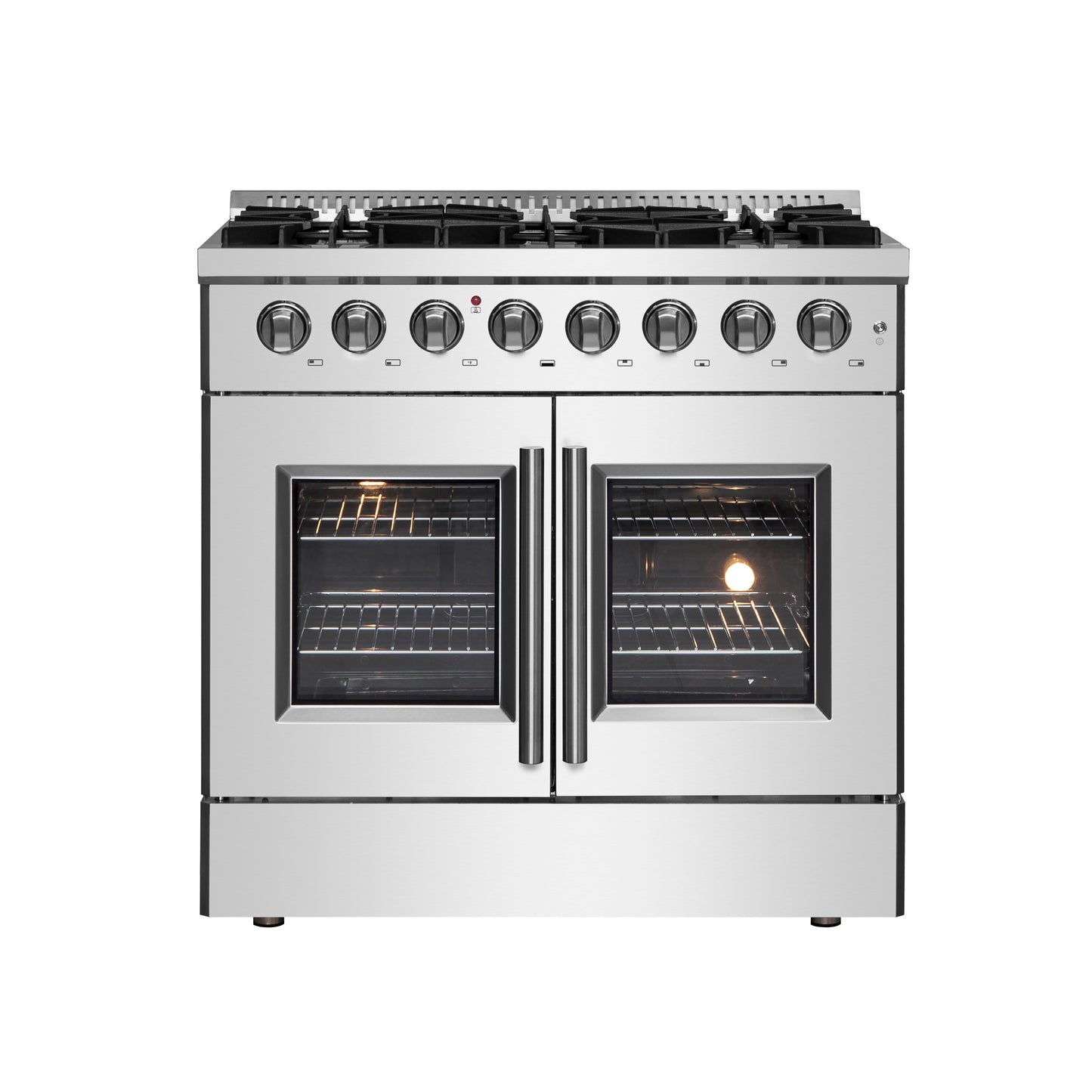 Forno Galiano 36" Freestanding French Door Dual Fuel Range