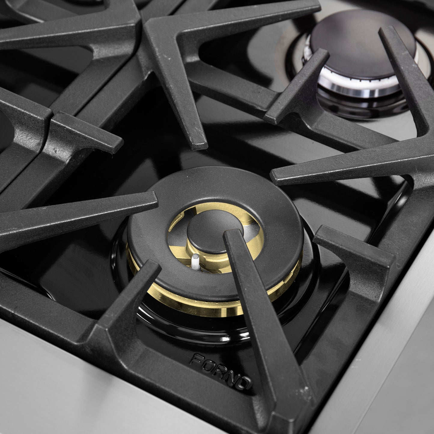 Forno Massimo 48-Inch Freestanding French Door Gas Range, 8 Burners, Convection Oven, Energy Efficient