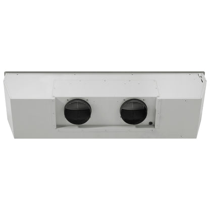Forno Frassanito 48-Inch Recessed Range Hood, Stainless Steel Baffle Filters, LED Lighting