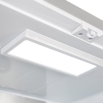 Forno Alta Moena 36-Inch French Door Refrigerator, 19.2 cu.ft, Counter Depth, Ice Maker, Stainless Steel Interior Panel, ENERGY STAR Certified