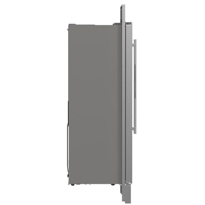 Forno Salerno 40-Inch Built-In Stainless Steel Refrigerator, 20 cu.ft, Decorative Grill, ENERGY STAR Certified