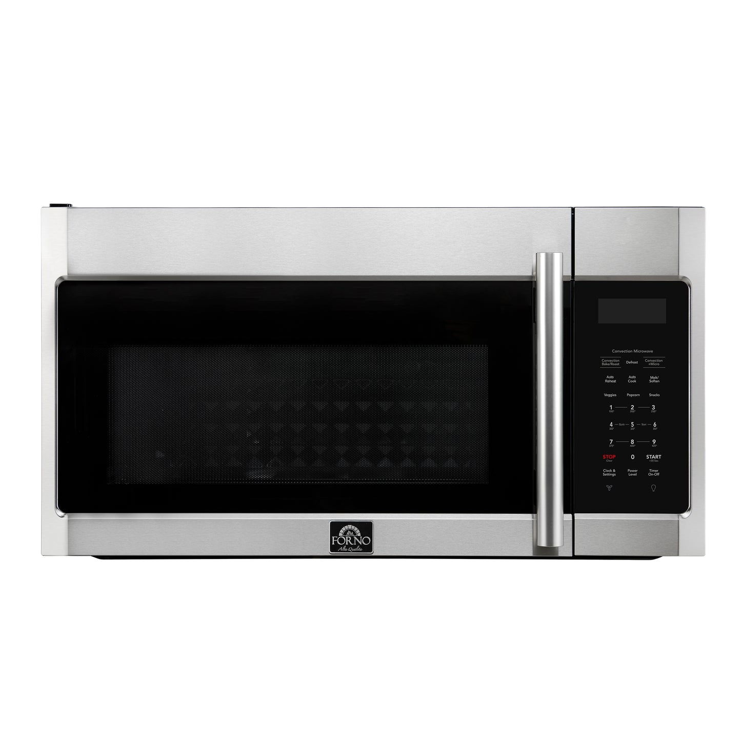 Forno Fornace 30-Inch Over the Range Convection Microwave, Stainless Steel – 1.5 cu.ft, 300 CFM Vent, Touch Control, LED Light