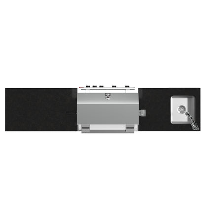 FORNO Bulnes 30-Inch BBQ, 60,000 BTU, 3 Burners with Sear & Rotisserie Infrared Burners, Stainless Steel Outdoor Kitchen with 1.8 cu.ft. Beverage Center & Black Granite Countertops