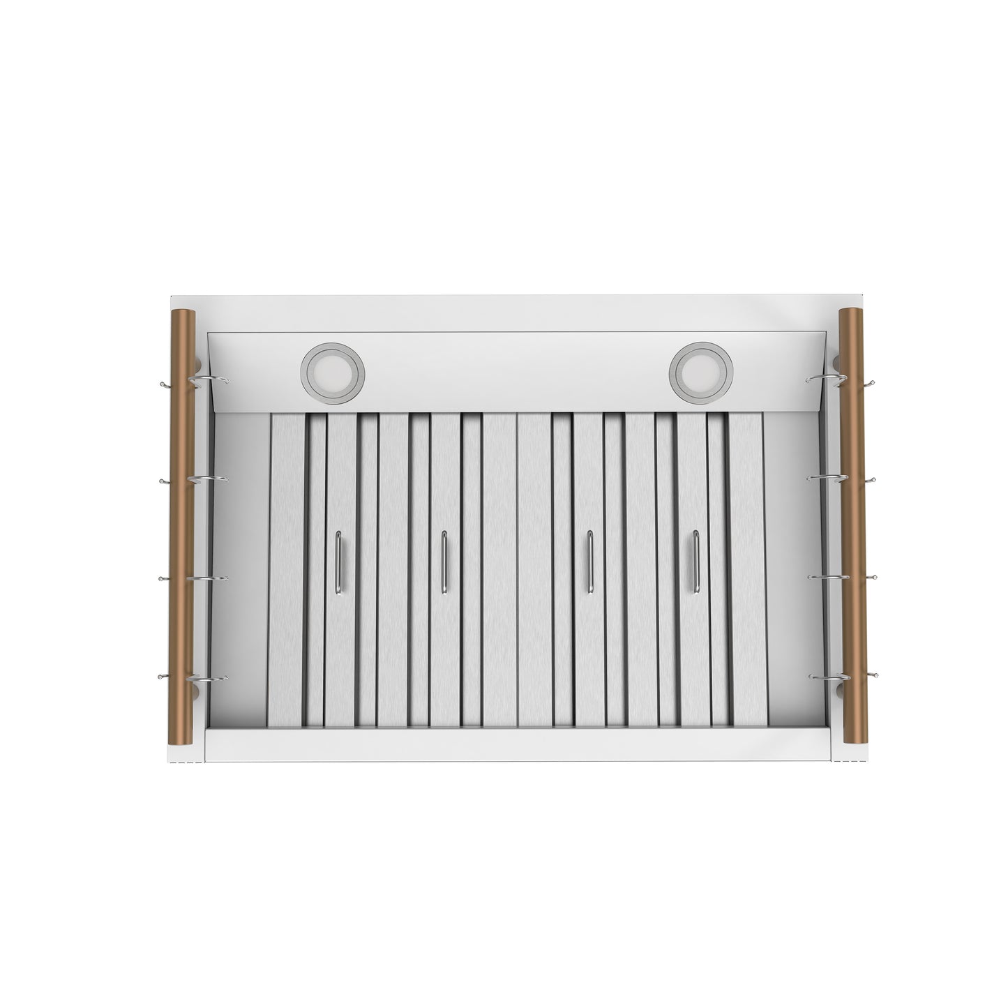 Forno Venezia 30 Inch Wall-Mounted Range Hood in White with Touch Controls and Baffle Filters