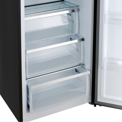 Forno Maderno 2-28-Inch Wide Convertible Refrigerator/Freezer in Black, Decorative Trim, 27.2 cu.ft, 84-Inch High, ENERGY STAR Certified