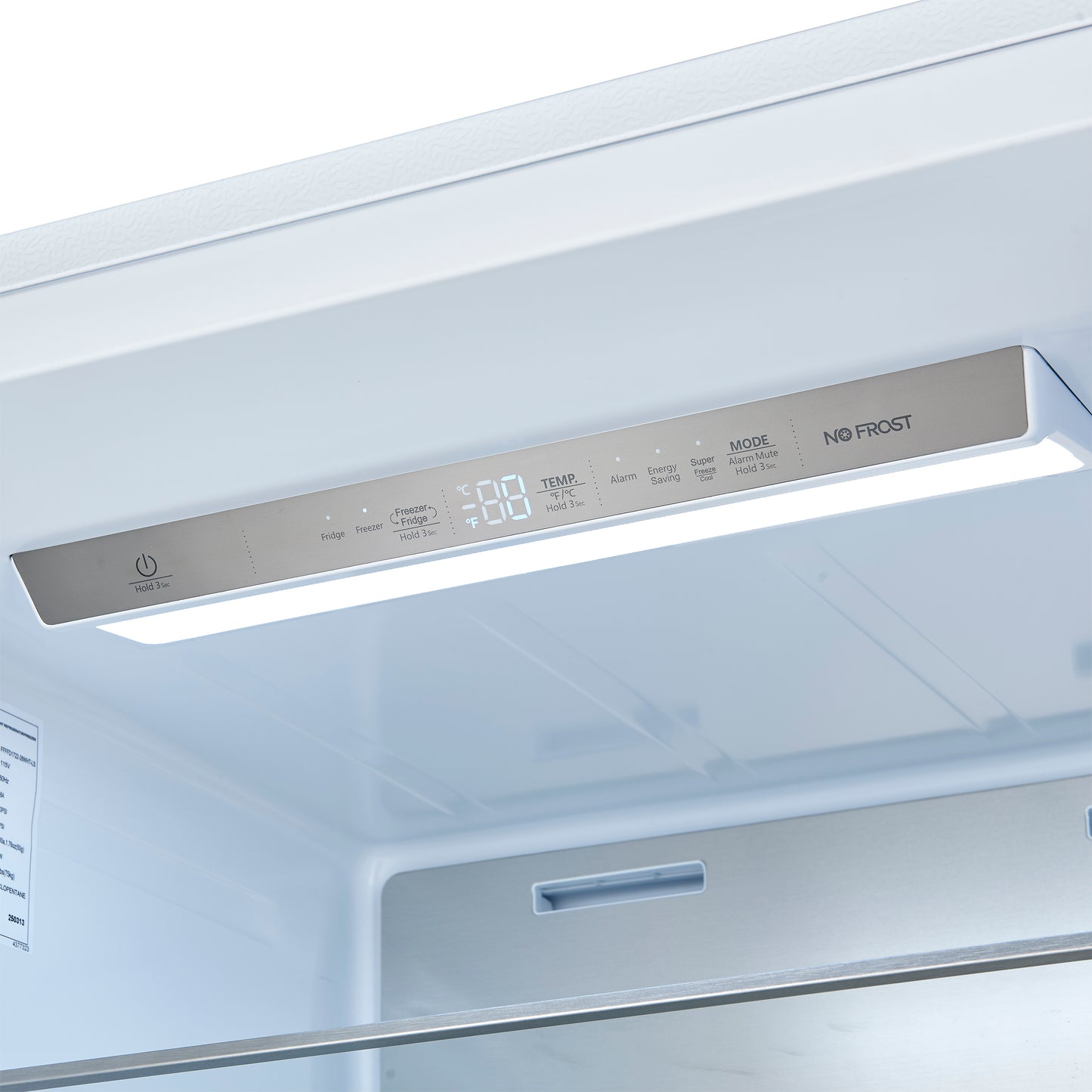 Forno Maderno 2-28-Inch Wide Convertible Refrigerator/Freezer in White, Decorative Trim, 27.2 cu.ft, 84-Inch High, ENERGY STAR Certified