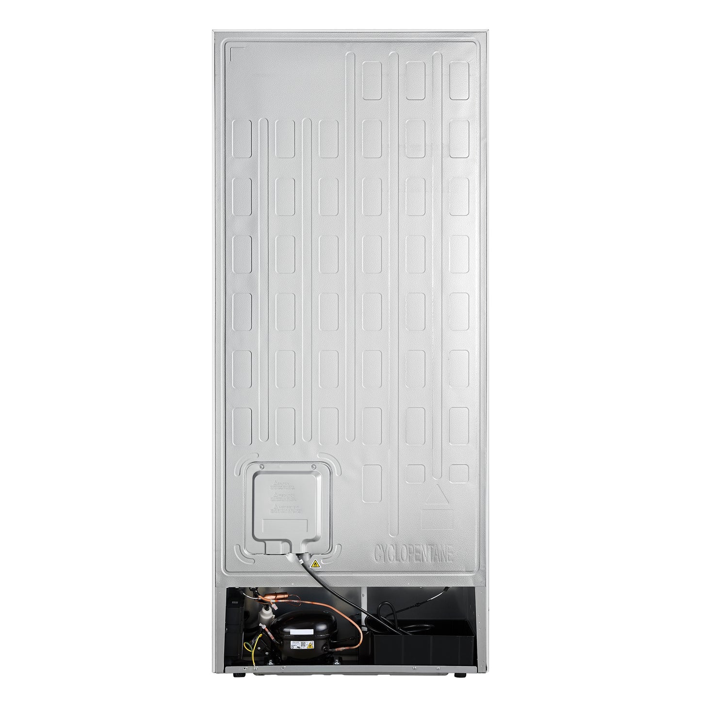 Forno Maderno 28-Inch Built-In Convertible Refrigerator in White with Antique Brass Handle, 13.6 cu.ft. Right Swing with Decorative Trim - 32-Inch Wide