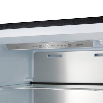 Forno Maderno 28" Built-In Convertible Refrigerator in Black, 13.6 cu.ft. Left Swing with Decorative Grill - 32" Wide