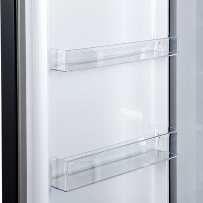 Forno Maderno 2-28-Inch Wide Convertible Refrigerator/Freezer in Black, Decorative Trim, 27.2 cu.ft, 84-Inch High, ENERGY STAR Certified