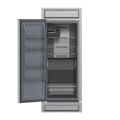 Forno Fortezza 32 Inch Left-Swing Freezer with Trim Kit, Stainless Steel, with Automatic Ice Maker