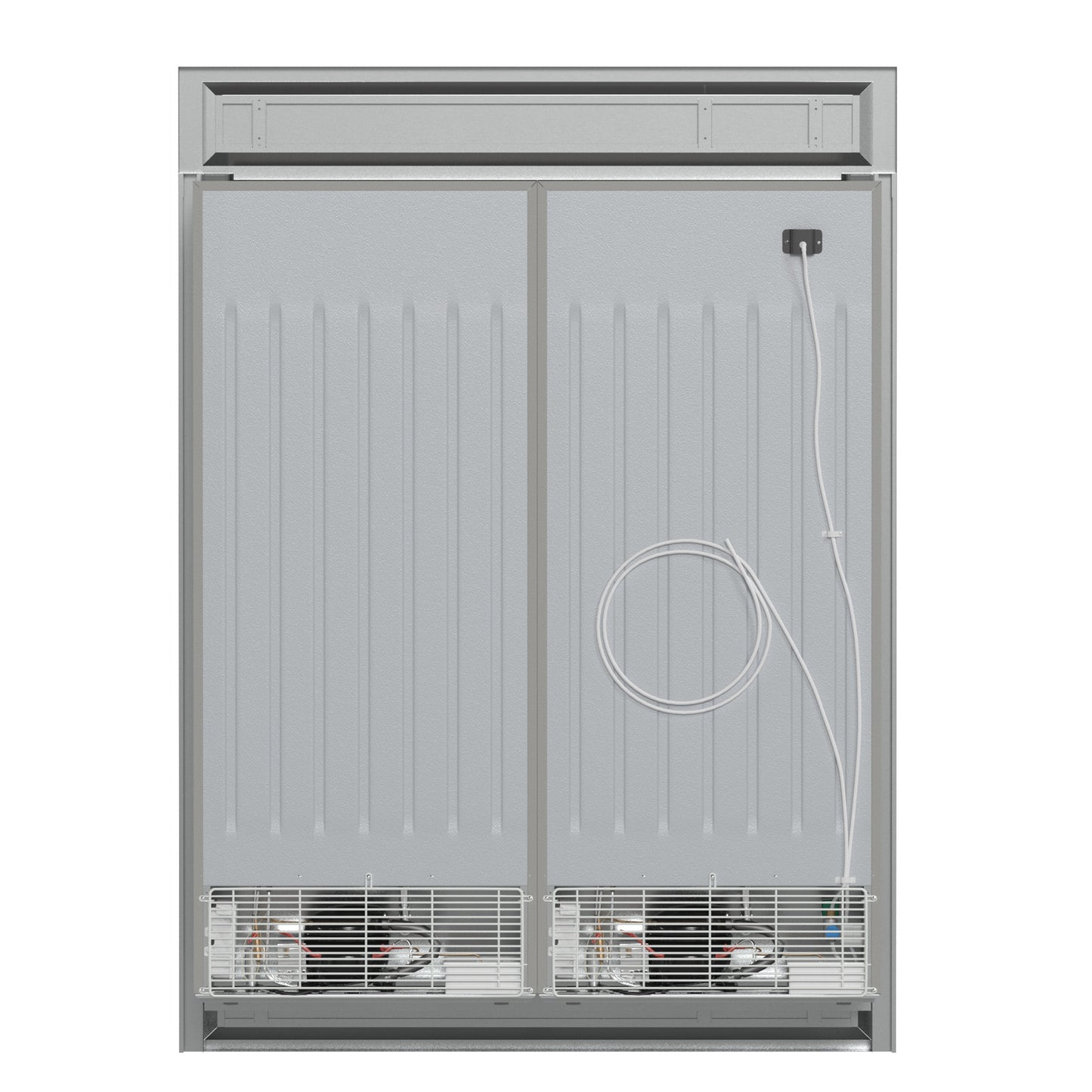 Forno Fortezza 60 Inch Convertible Refrigerator/Freezer with Modern Trim Kit, Stainless Steel, Total No Frost, with Automatic Ice Maker