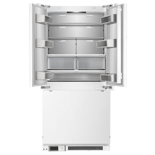Forno Rivestito Panel Ready Refrigerator, French Door, 36 Inch, Energy Star, Fast Freeze