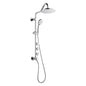 Forno Acqua AcquaSPA Retrofit Shower, Overhead Rainfall Shower, Handheld Shower Head, Body Jets, 6 Way Diverter, Polished Stainless Steel Finish, 2.5 GPM Flow Rate