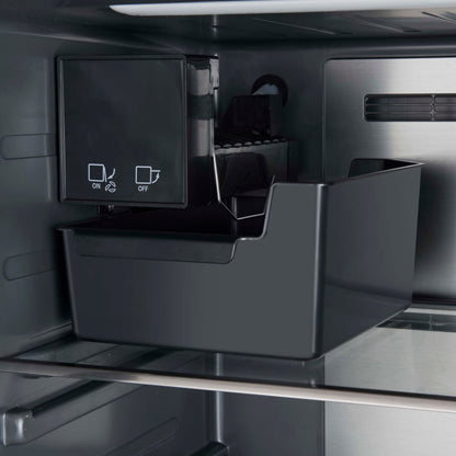 Forno Fortezza 28 Inch Left-Swing Freezer, Stainless Steel with Automatic Ice Maker