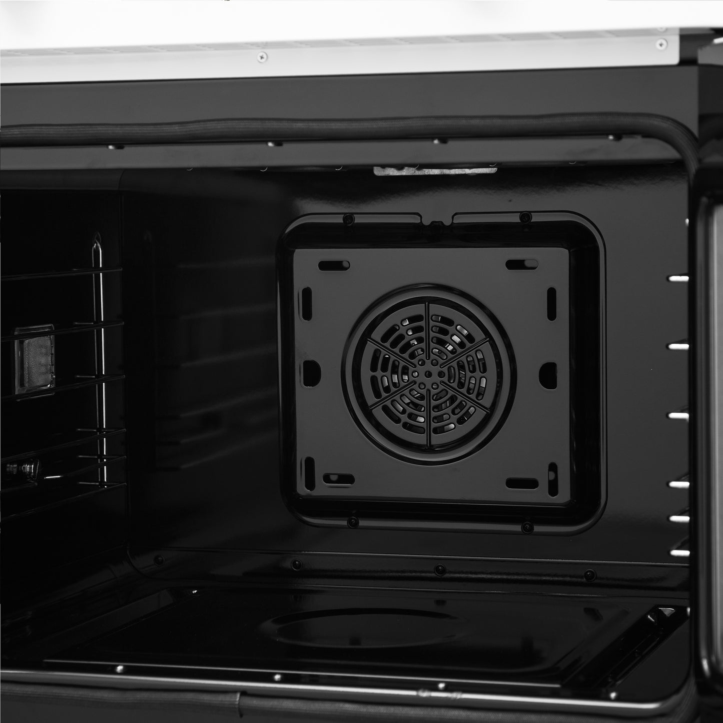 Forno Asti 30-Inch Double Electric Wall Oven with Upper French Doors in White & Antique Brass, 7.36 cu. ft. Dual True Convection, 7,200W, Air Fry, Sous Vide, Self-Clean