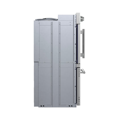 Forno Gallico 30-Inch Electric French Door Double Oven, Stainless Steel, Convection Cooking, Touch Control Panel, Self-Cleaning Function